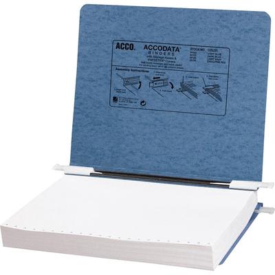 ACCO PRESSTEX Covers with Storage Hooks, 2 Posts, 6" Capacity, 11 x 8.5, Light Blue (ACC54122) Each Data/Hanging Binders