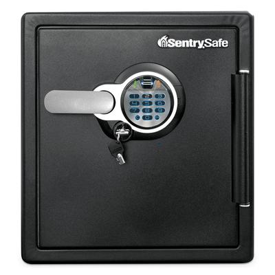 Sentry Safe Fire-Safe with Biometric and Keypad Access, 1.23 cu ft, 16.3w x 19.3d x 17.8h, Black (SENSFW123BSC) Each Sentry® Safe Safes