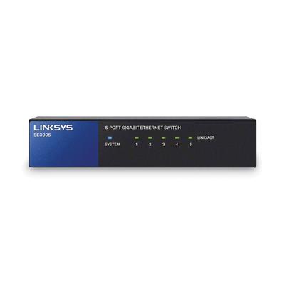 LINKSYS SE3005 Gigabit Ethernet Switch, 5 Ports (LNKSE3005) LINKSYS™ Switches