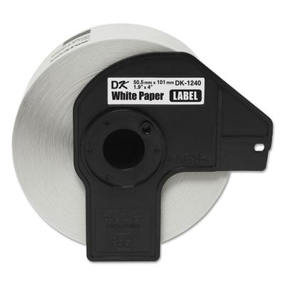 Brother Die-Cut Shipping Labels, 1.9" x 4", White, 600 Labels/Roll (BRTDK1240) Roll of 600 Label Maker Supplies