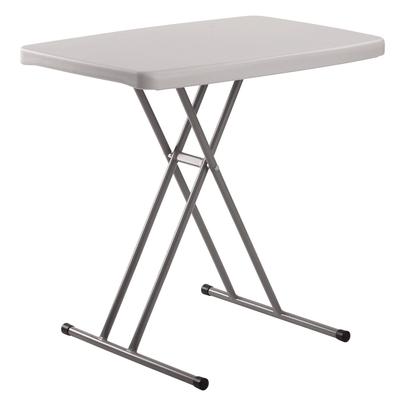 NPS Height Adjustable Personal Folding Table, Rectangular, 20 x 30 x 27.87, Speckled Gray Top, Gray Base/Legs (NPSPT3020) Each NPS® Tables