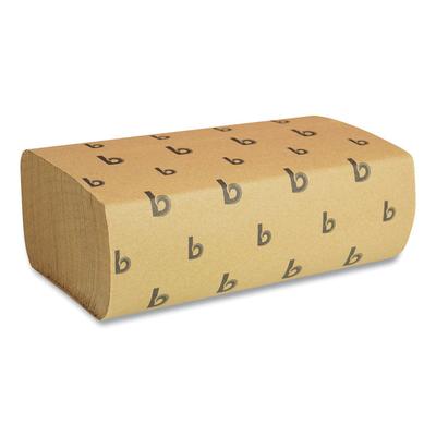 Boardwalk Multifold Paper Towels, 1-Ply, 9 x 9.45, Natural, 250/Pack, 16 Packs/Carton (BWK6202) Case of 4000 Boardwalk® Perforated Roll & Hand Towels
