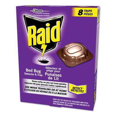 Raid Bed Bug Detector and Trap, 0.19 lb Trap, 8 Traps (SJN674798EA) Each Raid® Insecticides