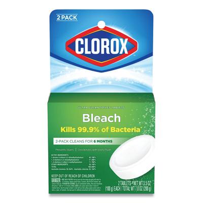 Clorox Automatic Toilet Bowl Cleaner, 3.5 oz Tablet, 2/Pack (CLO30024PK) Pack of 2 Clorox® Toilet Bowl Cleaners