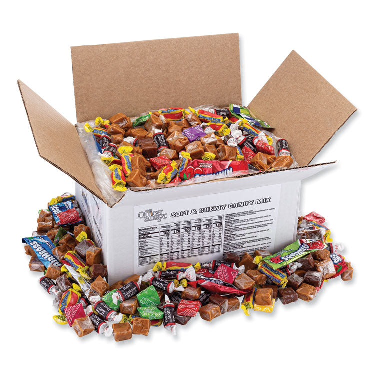 Office Snax Candy Assortments, Soft and Chewy Candy Mix, 5 lb Carton (OFX00656) Each Office Snax® Candy, Gum & Mints