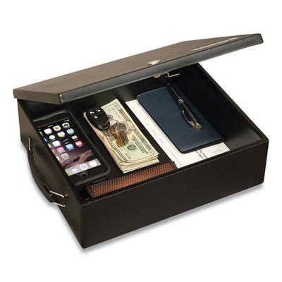 Honeywell Large Cash Management Box, Key Lock, 11 x 14.3 x 4.3, Steel, Black (HWL6209) Each Cash Drawers/Boxes/Trays