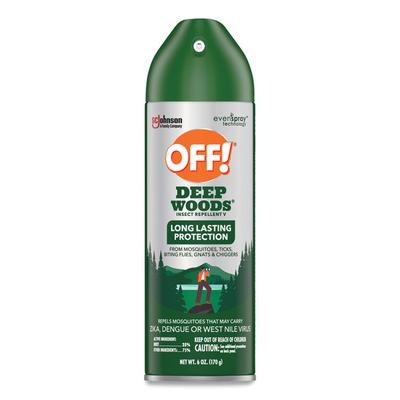 OFF! Deep Woods Insect Repellent, 6 oz Aerosol Spray, 12/Carton (SJN334689) Case of 12 OFF!® Insect Repellents