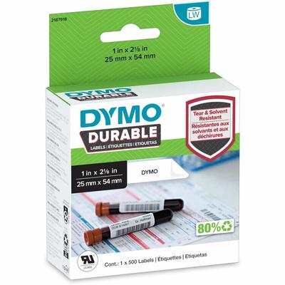 Dymo LW Durable Labels, Medical Prescription Label, 1" x 2.13", White, 500 Labels/Roll (DYM2187918) Each DYMO® Label Tapes & Label Maker Labels