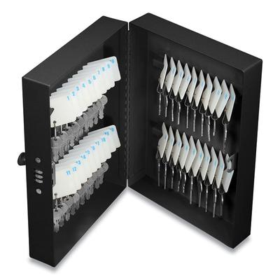 Honeywell 40 Slot Key Box with Combination Lock, Steel, Black, 4 x 7.8 x 11.5 (HWL6107) Each Key Organizers