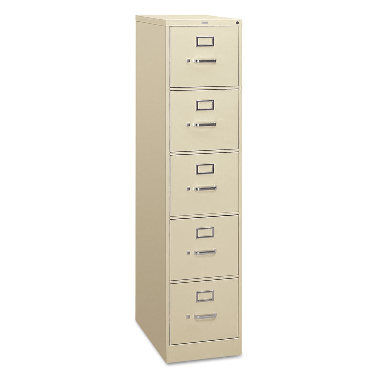 HON 310 Series Vertical File, 5 Letter-Size File Drawers, Putty, 15" x 26.5" x 60" (HON315PL) Each HON® File Cabinets