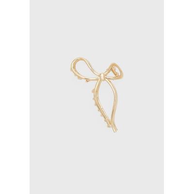 Stradivarius Hair clip with bow Gold OS