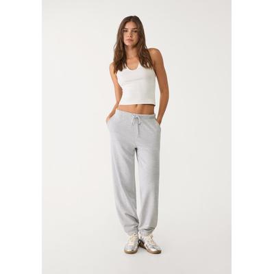 Stradivarius Plush joggers Grey melange L