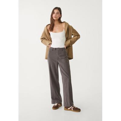 Stradivarius Smart straight-leg trousers Dark grey 8