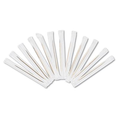 Royal RPP RIW15 Cello-Wrapped Round Wood Toothpicks, 2 1/2