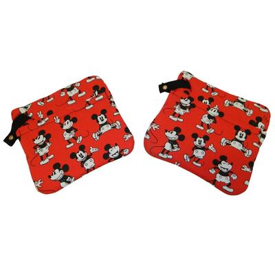 Disney Kitchen | Disney Mickey Mouse Pot Holders Set Of 2 Red Kitchen Accessories Dancing Mickey | Color: Black/Red | Size: Os