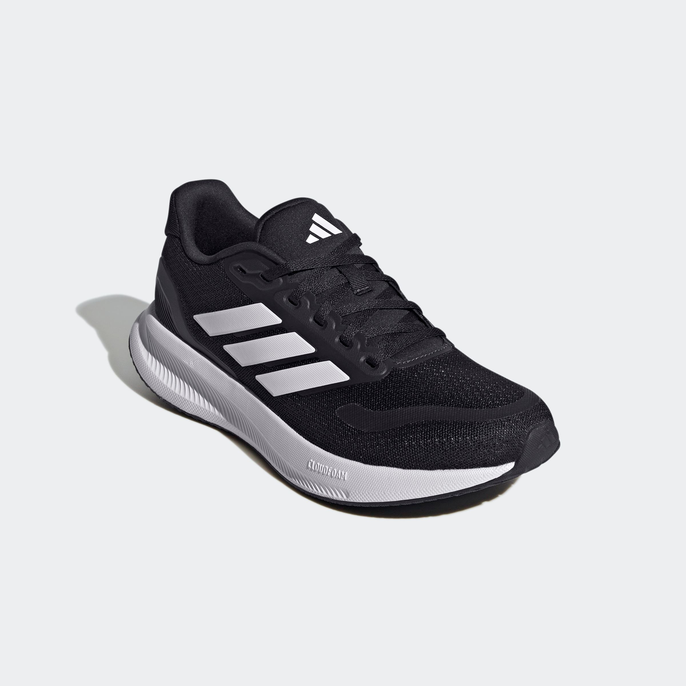 Laufschuh ADIDAS PERFORMANCE "RUNFALCON 5", Damen, Gr. 37, blau (legend ink, cloud weiß, core schwarz), Synthetik, Textil, Schuhe Laufschuh