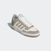 Sneaker ADIDAS SPORTSWEAR "RAPID COURT LOW", Gr. 44,5, weiß (silber pebble, cloud weiß, cloud weiß), Leder, Synthetik, sportlich, Schuhe