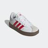 Sneaker ADIDAS SPORTSWEAR "VL COURT 3.0 KIDS", Gr. 40, rot (cloud weiß, better scarlet, grau one), Synthetik, Leder, sportlich, Schuhe, inspiriert vom Design des adidas samba