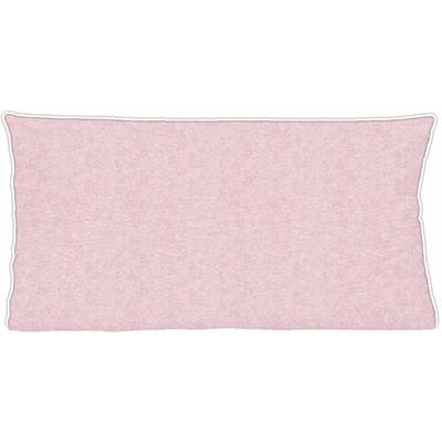 Kissenbezug BIBERNA "Hermal Flanell mit Reißverschluss, Melange-Optik, Wendekissenbezug", rosa (rose), B:40cm L:80cm, Flanell, Obermaterial: 100% Baumwolle, Kissenbezüge, Feinflanell, Made in Germany zertifiziert, kuschelig weich, mit Paspel Image