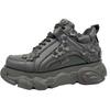 Plateausneaker BUFFALO "CLD CORIN DAISY", Damen, Gr. 38, schwarz, Lederimitat, modisch, Schuhe, Chunky Sneaker, Schnürschuh, Halbschuh mit Memory Foam Innensohle