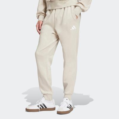 Sporthose ADIDAS SPORTSWEAR "M FEELCOZY PANT", Herren, Gr. XXXL, N-Gr, grau (wonder aluminium, weiß), Obermaterial: 70% Baumwolle, 30% Polyester, sportlich, Hosen