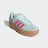 Sneaker ADIDAS SPORTSWEAR, Gr. 38,5, grün (halo mint, pulse magenta, gum 3), Leder, Synthetik, sportlich, Schuhe, Design auf den Spuren des adidas Gazelle Bold, Topseller