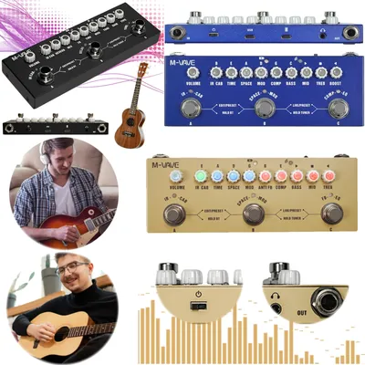 Multifunctional Digital Electric Guitar Effector with Delay Reverb MOD IR Cab Digital Multi Effects