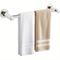 TEMU Stainless Steel Towel Bar Rack 40cm/50cm/60cm Wall Mounted Brushed Round Towel Holder For Bathroom Kitchen Laundry Room Silvery