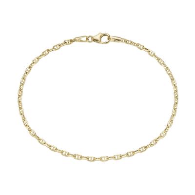 Luigi Merano - Armband Stegankerkette, diamantiert, Gold 585 Ketten 1 ct Gold