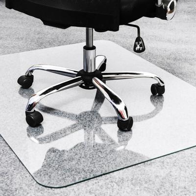 Cleartex Glaciermat® Chairmat, Glass, 48"Wx60"L, Clear (FLR124860EG) Each Chair Mat