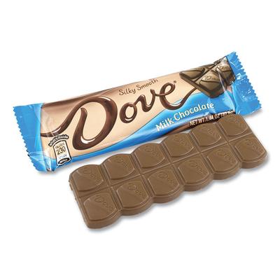 Dove Chocolate Milk Chocolate Bars, 1.44 oz, 18 Bars/Carton, Ships in 1-3 Business Days (GRR20900468) Case of 18 Dove® Chocolate Candy, Gum & Mints