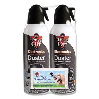 Dust-Off Disposable Compressed Air Duster, 10 oz Can, 2/Pack (FALDSXLPW) Pack of 2 Dust-Off® Compressed Air Dusters