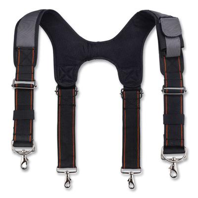 ergodyne Arsenal 5560 Padded Tool Belt Suspenders, 36" to 48" Waist, 3" Wide, Polyester, Gray, Ships in 1-3 Business Days (EGO13665) Each ergodyne® Ha