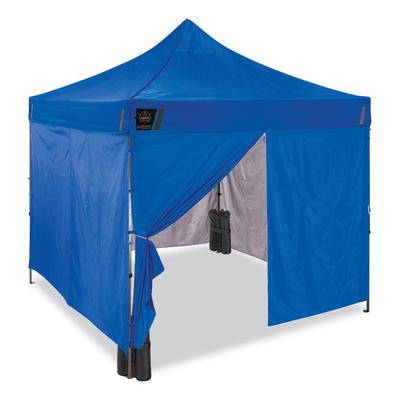 ergodyne Shax 6053 Enclosed Pop-Up Tent Kit, Single Skin, 10 ft x 10 ft, Polyester/Steel, Blue, Ships in 1-3 Business Days (EGO12977) Each ergodyne® T