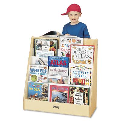 Jonti-Craft Pick-a-Book Stand Wish Flush Back, 30w x 13.5d x 27.5h, Birch (JNT3514JC) Each Early Learning Furniture