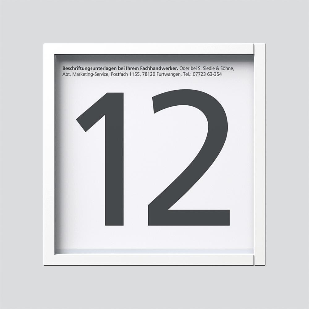 Siedle&Söhne Informationsfeld IM 700-0 W 210012694-00 Image