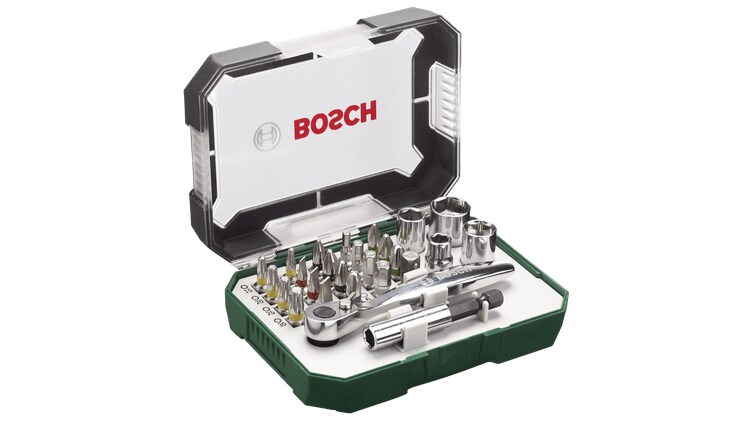 Bosch 2607017322 Bosch Prom 26-tlg. Schrauberbit- Set m.Ratsche Image
