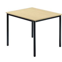 Hammerbacher Besprechungstisch 800x800mm Ahorn Fuß Rundrohr schwarz Image