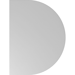 Hammerbacher Anbautisch mit Fuß/Konsole doppelt 60x80cm Grau/Weiß Image