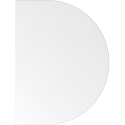Hammerbacher Anbautisch mit Fuß/Konsole doppelt 60x80cm Weiß/Weiß Image