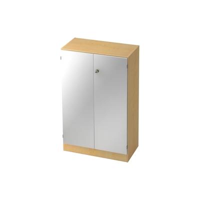 Hammerbacher Schrank Solid 3OH BxTxH 80x42x127cm Griff SG Ahorn/Silber Image