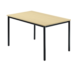 Hammerbacher Besprechungstisch 1200x800mm Ahorn Fuß Vierkantrohr schwarz Image