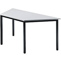 Hammerbacher Besprechungstisch 1600x690mm Grau Fuß Vierkantrohr schwarz Image