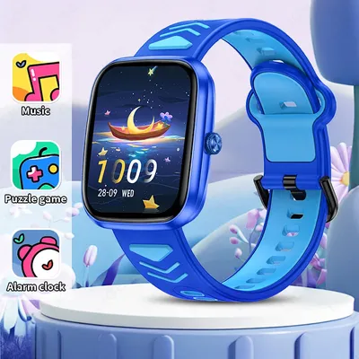 LIGE Kinderspiele Smartwatch für Kinder im Alter von 5–12 Jahren, Geschenke, Musik-Player, Schrittzähler, Kinder-Smartwatch, wasserdichte Kinderuhr