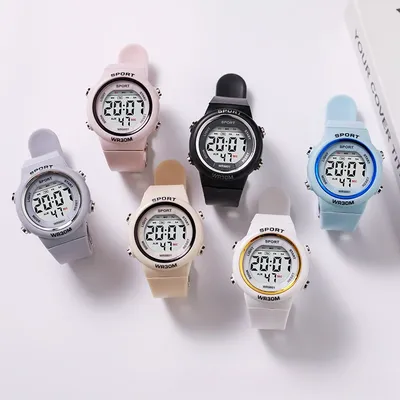Multi functional alarm clock for boys and girls, college style electronic watch