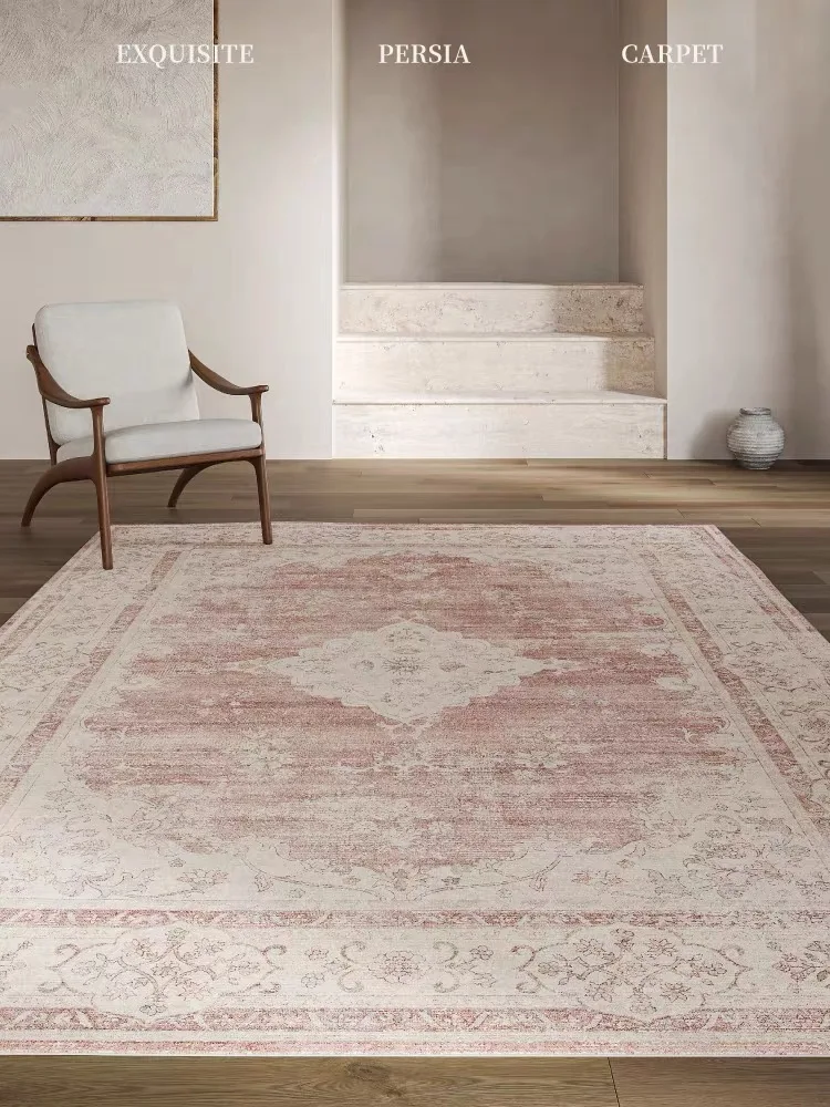 VIKAMA Teppich im böhmischen Stil, Winter, warm, weich und gemütlich, Teppich für Zuhause, Wohnzimmer, Schlafzimmer, Bodenmatte, Sofa-Matte, Couchtisch-Matte Image