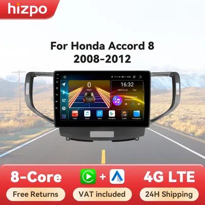 Hizpo 9 Zoll Radio Für Honda Accord 8 2008-2012 4G Auto Multimedia GPS 2din Autoradio Drahtlose CarPlay Android Auto Navigation BT