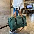 Borsone da viaggio espandibile per donna, borsa sportiva, borsa fitness, grande capacità, borsa da notte per il fine settimana con una spalla