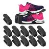 12er Set Schuhstapler, bis Größe 39/40, rutschfeste Schuhablage, Damenschuhe, Fläche BxT 9,5 x 24