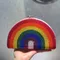 Pochettes de soirée en cristal couleur arc-en-ciel, sac à chaîne pour fête de mariage, Boutique demi-lune strass, bourses et sacs à main pour femmes